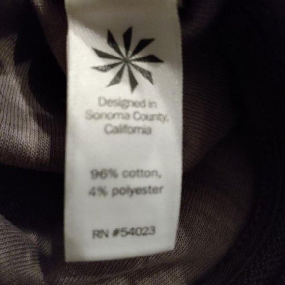 Athleta Small tall, plum sweatshirt dress, distressed, washed look at seams - Picture 8 of 8